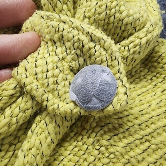 Soft Surroundings Yellow Cowl Neck Textured Breakwater Tunic Sweater PS - Picture 7 of 14